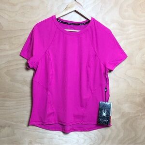 NWT Spyder Active Short Sleeve Top Size L.